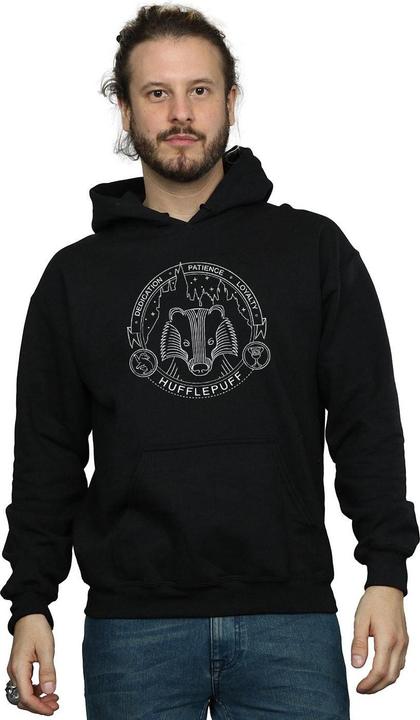 Immagine prodotto Hufflepuff Seal Felpa con Cappuccio Uomo (3XL)