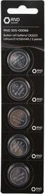 Actual product image RND Button cell battery, CR2025, 3V, pack of 5 (5 pcs., CR2025, 160 mAh)