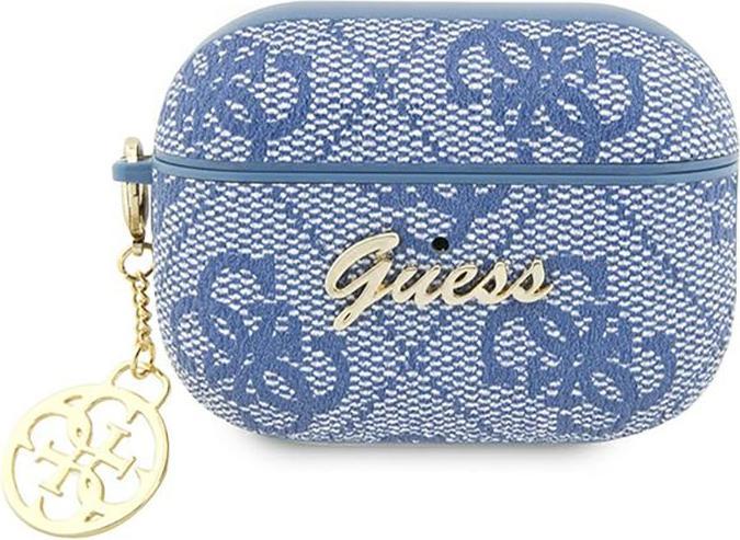 Guess Custodia 4G Charms Collection per Apple Airpods Pro 2 - blu (Borsa per cuffie)