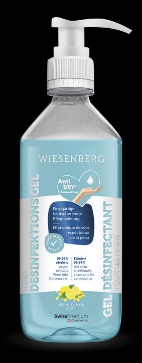 Produktbild Wiesenberg Hand Desinfektionsgel Fresh Lemon Gel (500 ml)