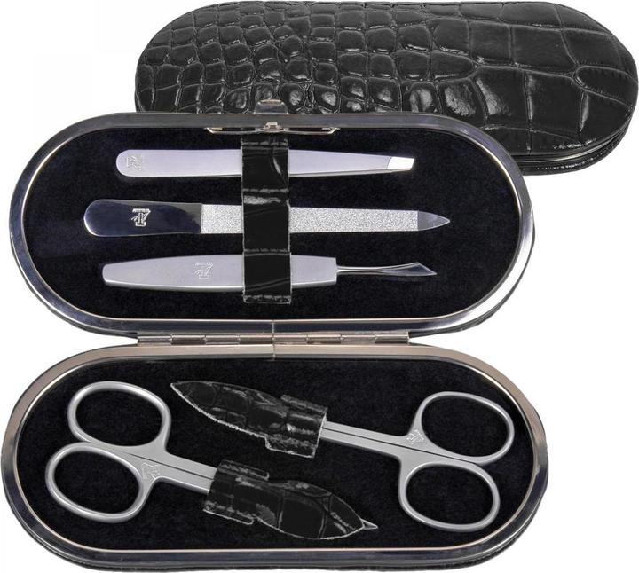 Produktbild Sacher TF200R.1004 - 5-teilig Maniküretui Manikürenset schwarz Leder