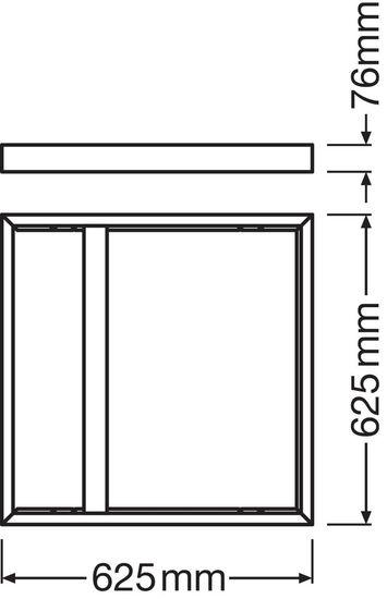 Actual product image Ledvance PL 625 SURFACE MOUNT