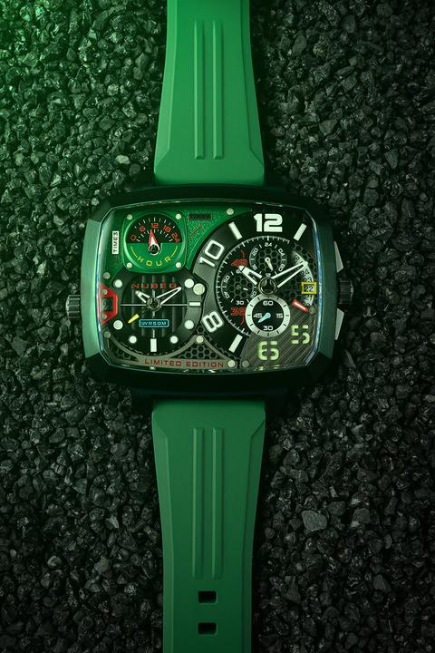 Produktbild Nubeo NB-6084-03 Herrenuhr Odyssey Triple Time-Zone Limited 58mm 5ATM (Chronograph)