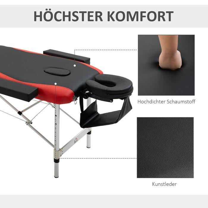 Image du produit Swisshandel24 Tables de massage pliantes Tables cosmétiques Table de massage réglable en hauteur avec appui-tête