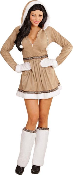 Actual product image Widmann ESKIMO (Kleid mit Kapuze, Stulpen, Handschuhe), M (M)