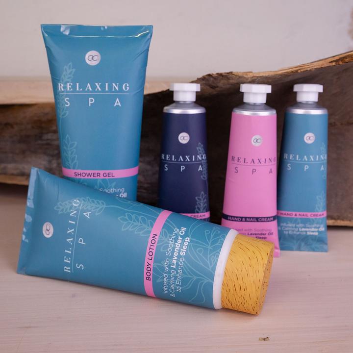 Image du produit Accentra Crème mains & ongles RELAXING SPA en tube, 60ml, 3 motifs assortis, enrichie à l'huile de lavande (60 ml)