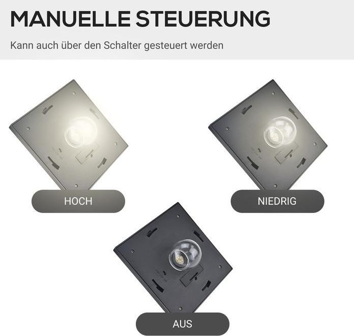 Image du produit Swisshandel24 Lanterne solaire de jardin à 3 flammes Lanterne solaire de chemin avec LED 120 lumens IP44 201 (120 lm, IP44)