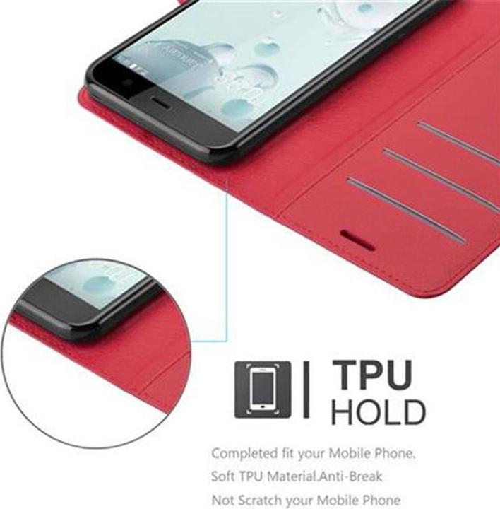Actual product image Cadorabo Book with stand function cover (HTC U Play)