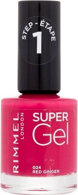 Actual product image Rimmel London Super Gel By Kate STEP1 (024 Red Ginger, Gel-Effect Nail Polish)