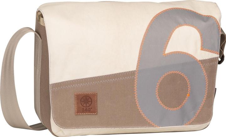 Weiss, Zahl Grau, Balken Taupe