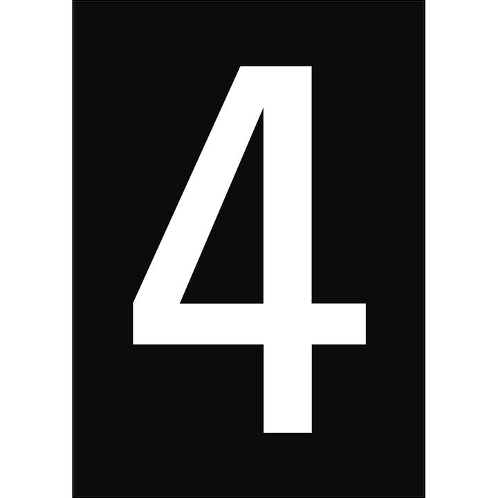 Actual product image Brady A4 labels with numbers and letters