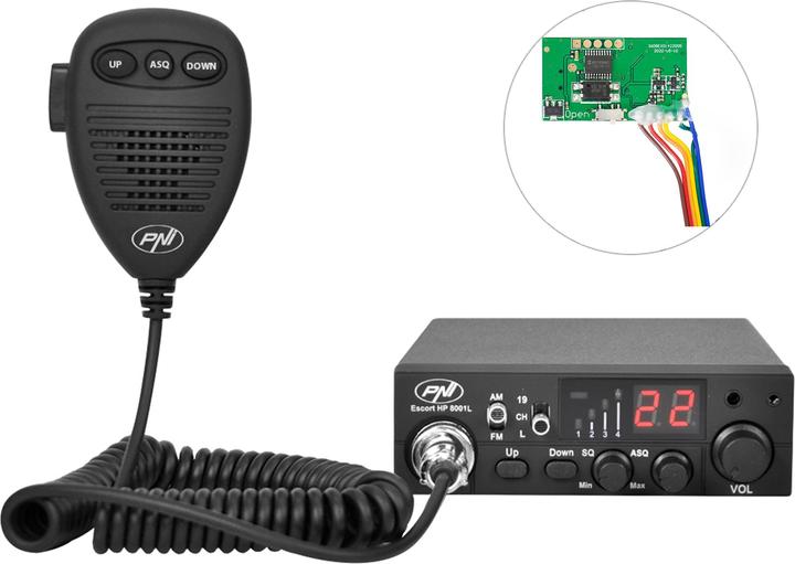Immagine prodotto PNI Pacchetto radio CB Escort HP 8001L e modulo eco e roger-beep ECH01