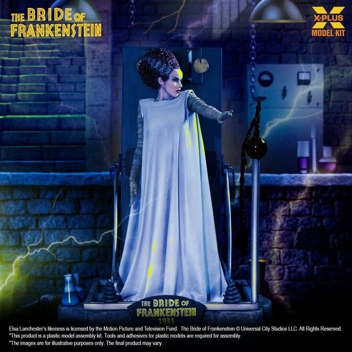 Produktbild X-Plus Frankensteins Braut Plastic Model Kit 1/8 Bride of Frankenstein 21 cm