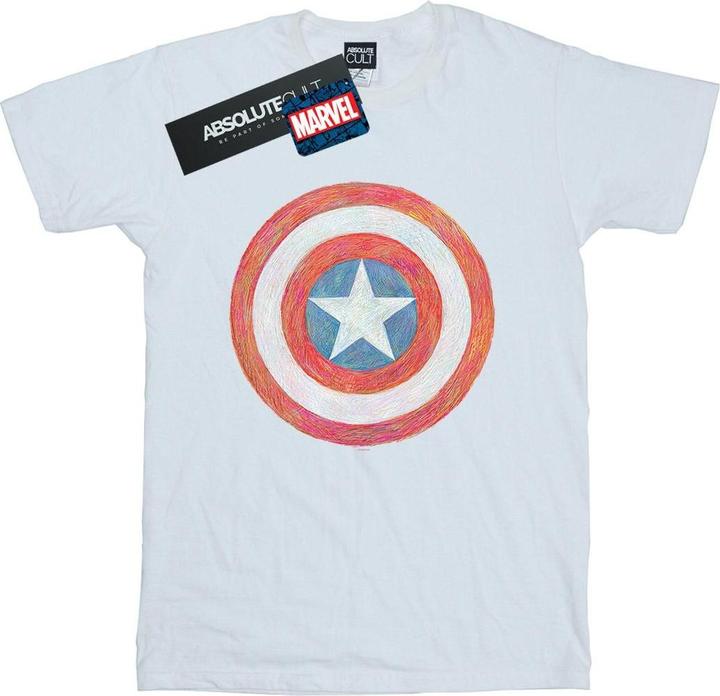 Captain America Sketched Shield TShirt (M)