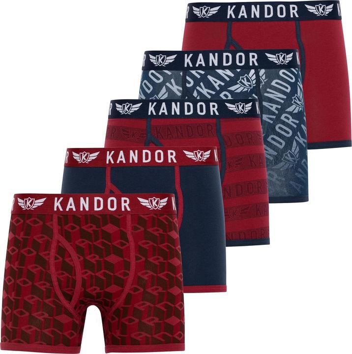 Immagine prodotto Kandor Lingo Boxer Uomo Misura Confezione 5 (XL, Confezione da 5 pezzi)