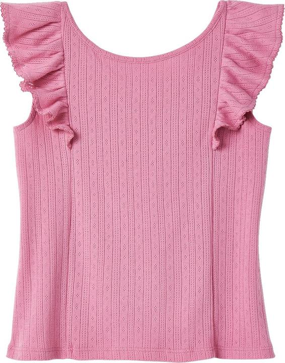 Produktbild Vertbaudet Mädchen Volant-Top aus Pointelle-Jersey (146)