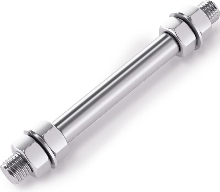 Actual product image Wiltec Standard Full-Floating Axle for Wheelbarrow Size 150x20mm