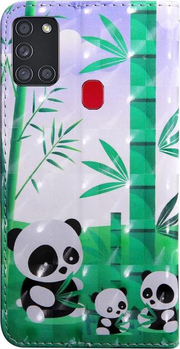 Immagine prodotto Cover-Discount Galaxy A21s - Custodia Glitter Effect Panda (Samsung Galaxy A21s)