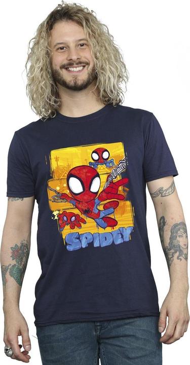 Actual product image Mens Spidey And His Amazing Friends Flying T-Shirt (S)