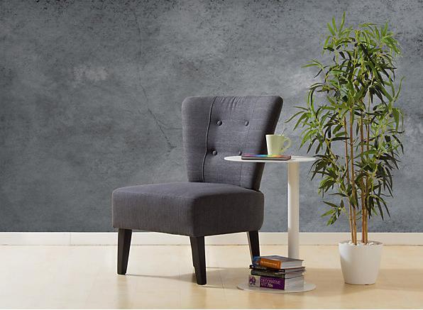 Image du produit Paperflow Fauteuil BRIGHTON, pieds en bois massif, anthracite.