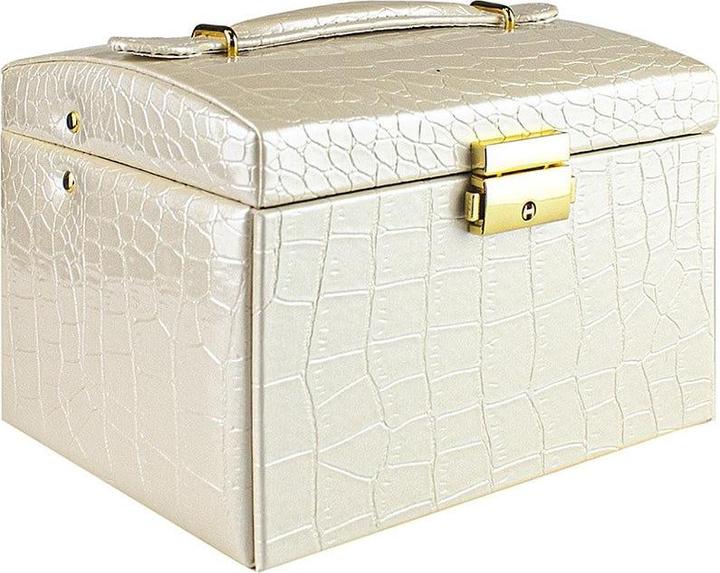 Produktbild JTI Schmuckschatulle, Krokodilmuster - Beige