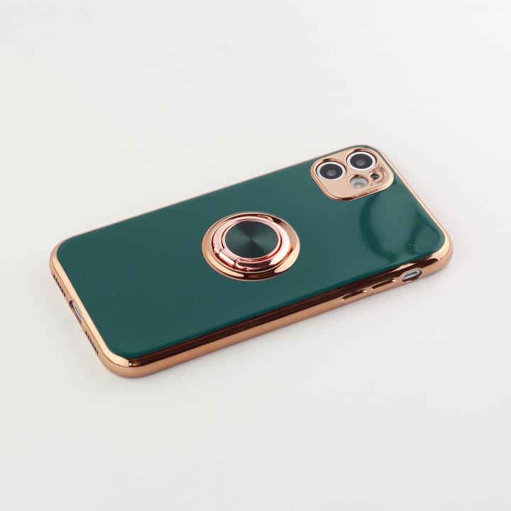 Produktbild PhoneLook Hülle Gummi Bronze mit Ring (Apple iPhone 7 Plus)