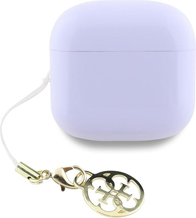 Actual product image Guess TWS Glossy Effect Printed Classic Logo & Charm Headphones - Lavender (4 h, Wireless)