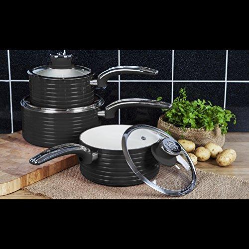 Actual product image Swan Pot set retro RETRO SWPS3020BN (Pan set + pot set)