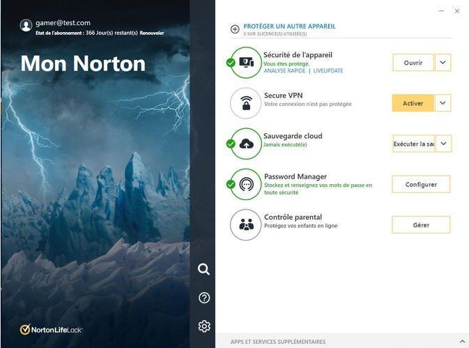 Produktbild Norton 360 For Gamers (3 Devices, 50GB) (1 User, 3 Geräte/User, 12 Monate)