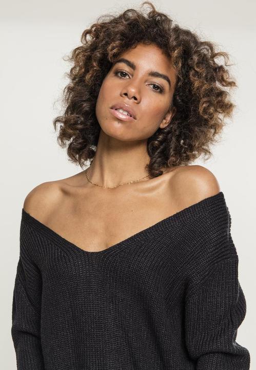 Actual product image Urban Classics Ladies Back Lace Up Sweater (XS)