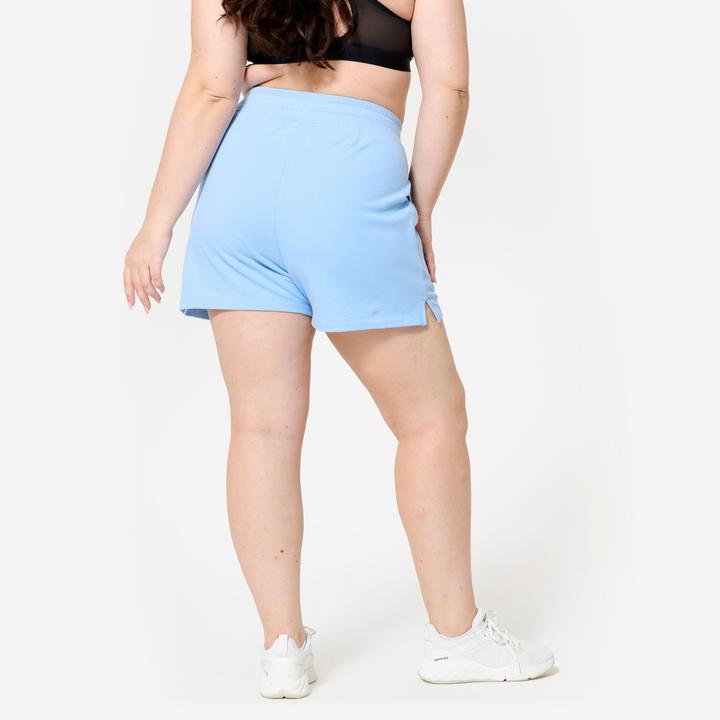 Produktbild Domyos Shorts Damen mit Tasche - blau (L)