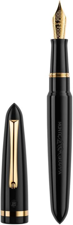 Image du produit Montegrappa Isven3ac Venetia Stylo Plume, Noir, Or Jaune, Plume Acier M