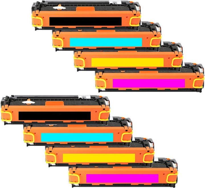 Actual product image Hermex Compatible HP Color LaserJet 2820 Toner Cartridges (M, C, FC, Y)