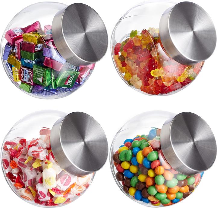 Image du produit Relaxdays Jeu de 4 bonbonnières (1.50 l)
