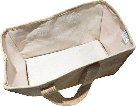 Actual product image Bekos Jute Shopping Basket Turmeric