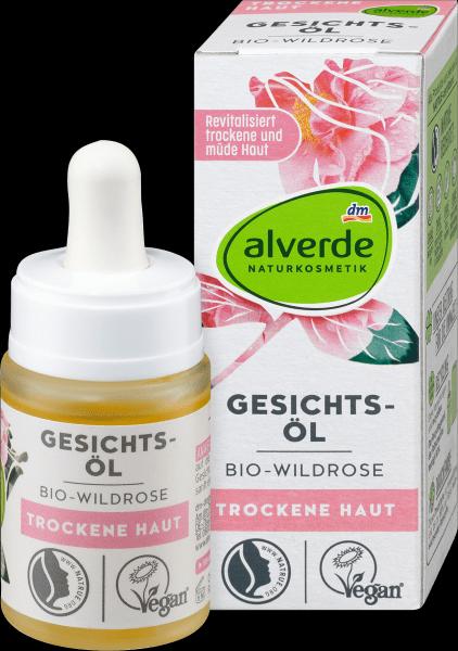 dm alverde Gesichts-Öl Bio-Wildrose (15 ml, Gesichtsöl)