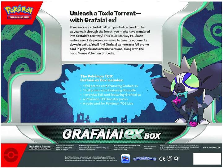 Actual product image Pokémon TCG - Grafaiai ex Box (English, Box Set & Collection)