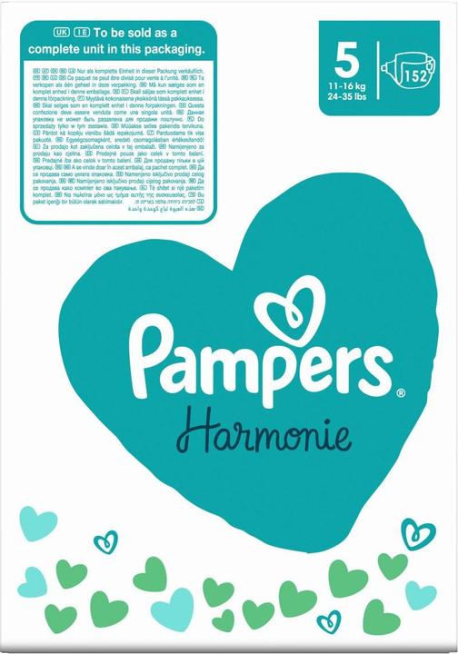 Actual product image Pampers Harmonie (Size 5, Monthly box, 152 Piece)