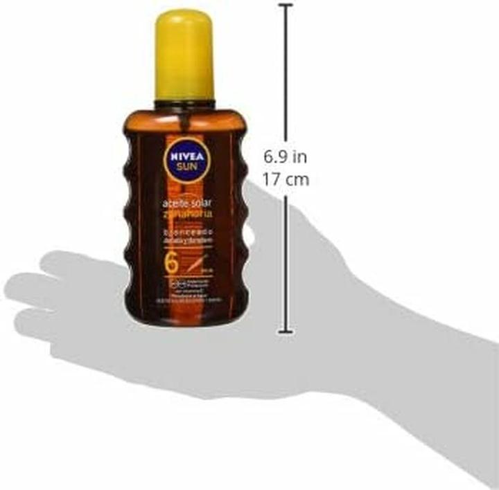 Image du produit NIVEA Huile solaire Spray Spf 6 200ml (Huile solaire, Jusqu'à SPF 10, 200 ml)