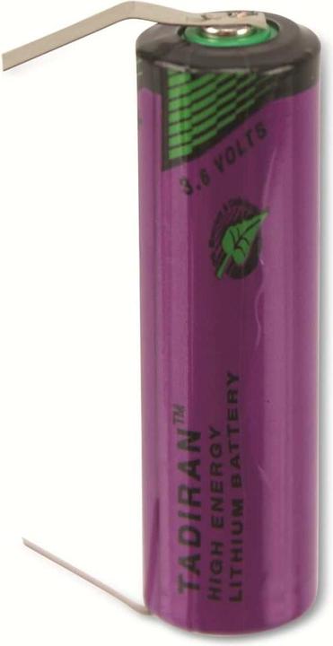 Actual product image Tadiran Batterie SL-760/T mit Lötfahnen in U-Form (1 pcs., AA, 2200 mAh)
