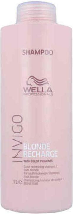 Wella INVIGO Blonde Recharge Refreshing Shampoo Cool Blonde (1000 ml, Flüssiges Shampoo)