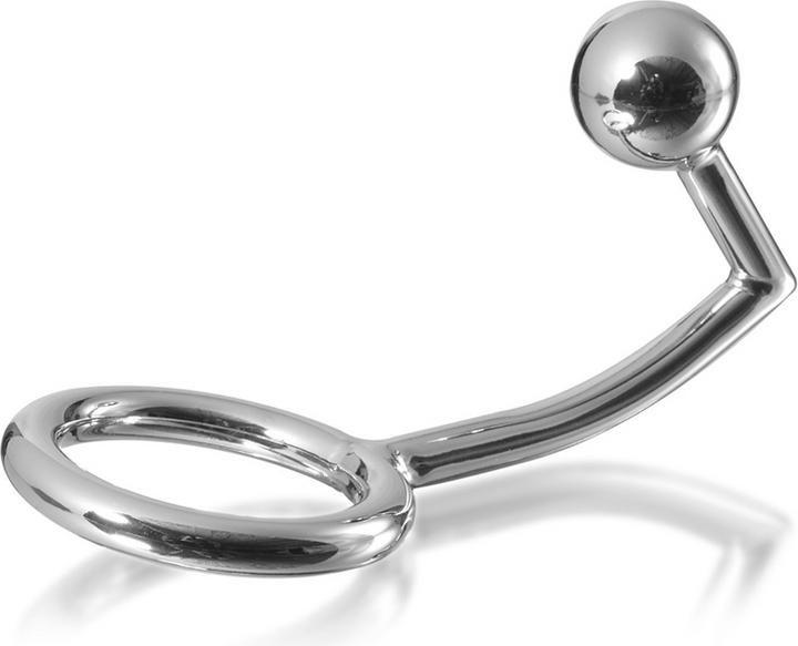 Produktbild Metal Hard Metalhard Cock Ring Intruder Mit Analbead 30mm (3 cm)