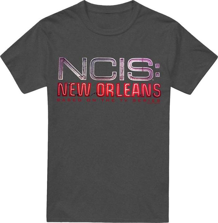Actual product image NCIS: New Orleans Unisex Adult Neon Sign T-Shirt (L)