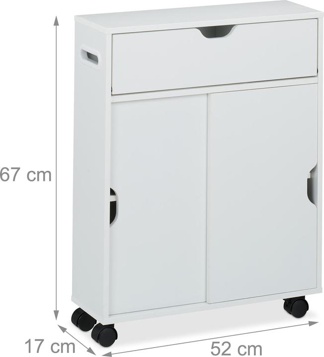 Produktbild Relaxdays Nischenwagen (52 x 17 x 67 cm)