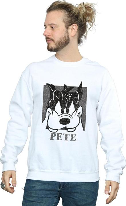 Actual product image Disney Mens Pete Cropped Head Sweatshirt (XL)