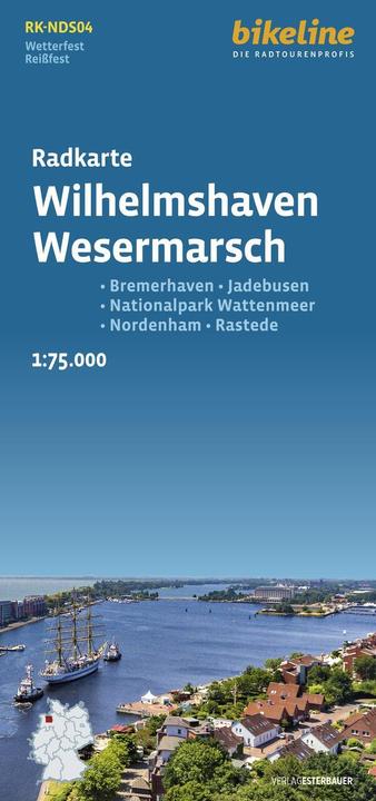 Image du produit Carte cycliste Wilhelmshaven, Wesermarsch