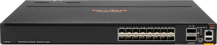 Actual product image Aruba HPE 8360-16Y2C v2 16p 25G SFP/SFP+/SFP28 2p 100G QSFP+/28 Back-to-Front 3 Fans 2 AC Bdl