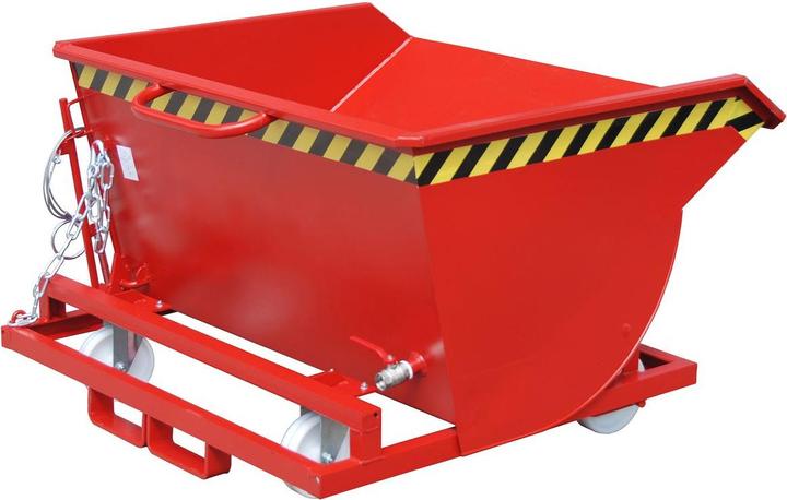 Image du produit eurokraft pro Bac basculant pour copeaux, avec roues en polyamide (500 l)