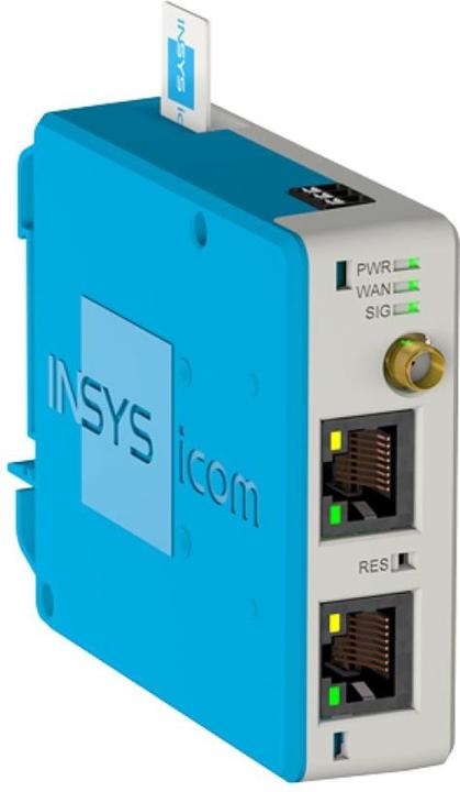 Actual product image Insys icom, MIRO-L200, Cellular, router, international frequencies, VPN, 2xEthernet, 10/100BT, 1x