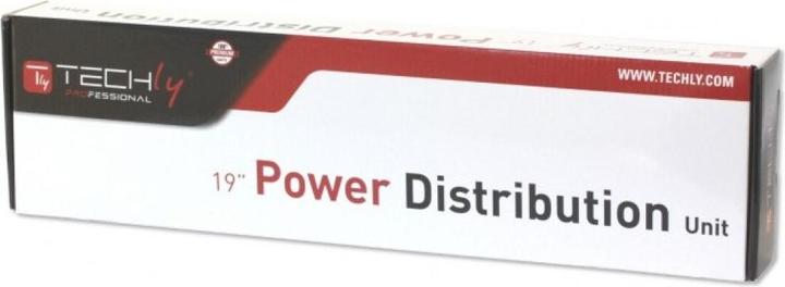 Actual product image Techly I-CASE STRIP-81V2 Power Distribution Unit (PDU) 8 AC outlets 1U